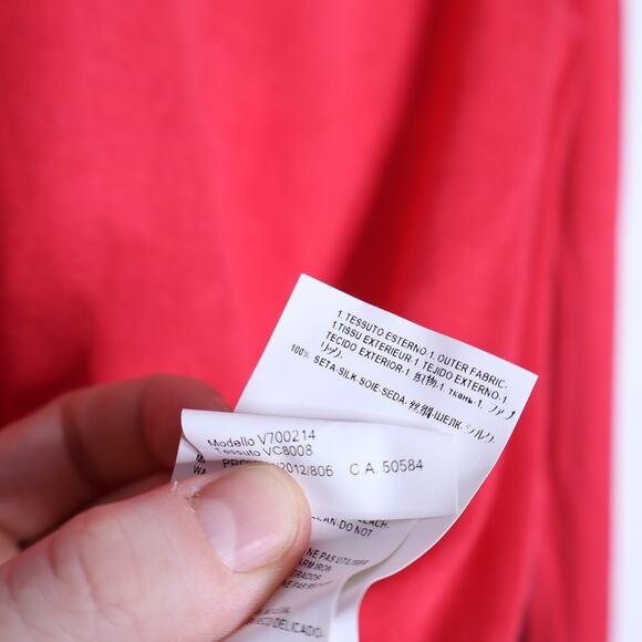 VERSACE Collection Silk Cotton V-Neck Sweater Melon Stretch Casual Men's M - Picture 12 of 13